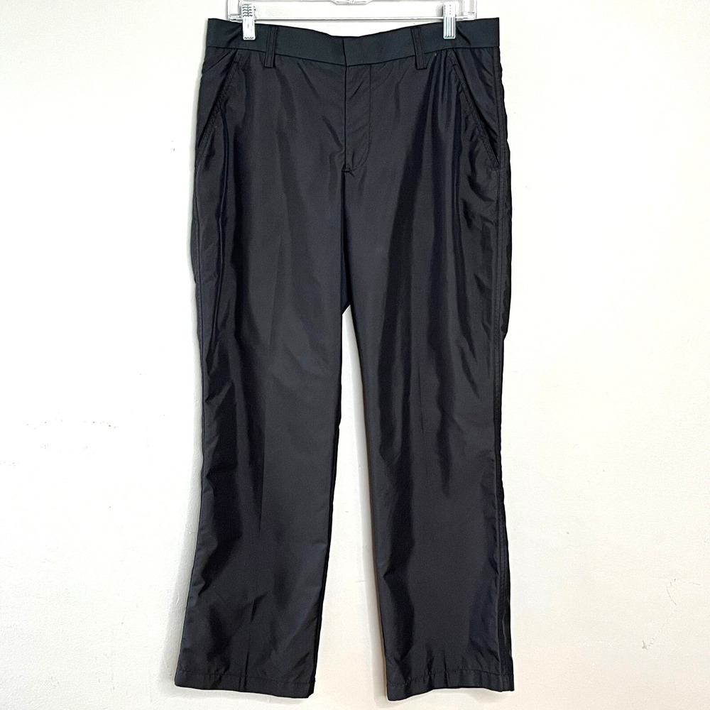 J. Lindeberg Mens 33x30 Black Regular Fit‎ Twill Stretch Performance Golf Preppy
